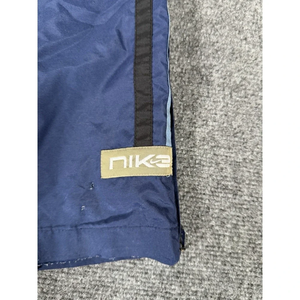 Vintage Nike Youth Large (14-16) Blue Lined Track Pants Zip Leg‎ Soccer Warm Up